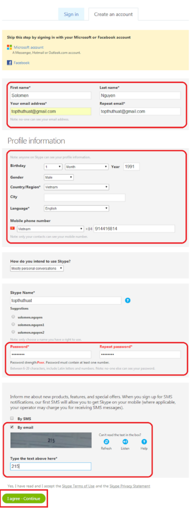 cách đăng ký tài khoản skype đơn giản nhất