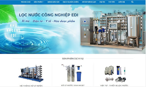 Thiết kế website bán máy lọc nước 