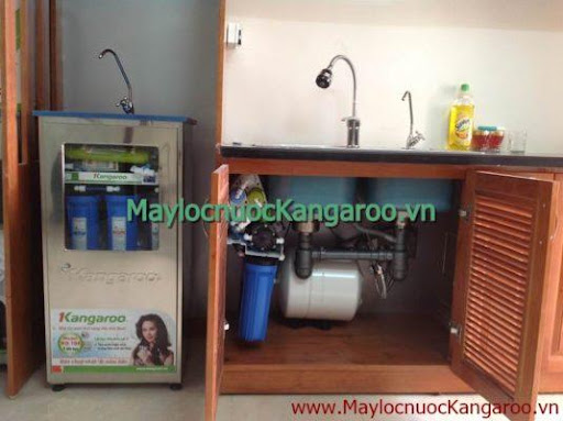 Lắp đặt máy lọc nước Kangaroo KG109A – 9 lõi lọc trong tủ bếp